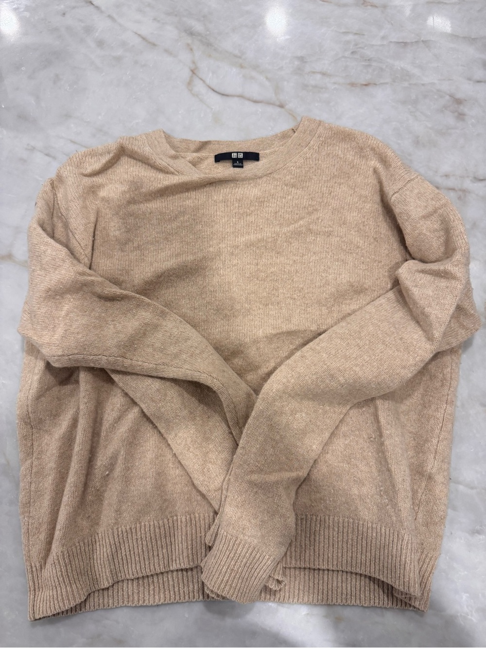 Uniqlo Women’s Crewneck Sweater - Tan
